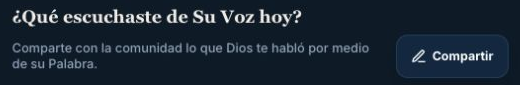 Invitación a compartir reflexiones en la comunidad de Su Voz a Diario